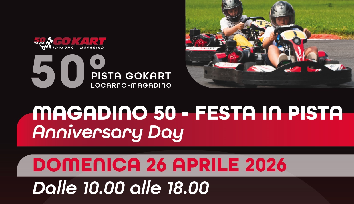 26 aprile: Magadino 50 – Festa in pista!